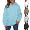 Fashion Women's Casual Tops Oversized Textured Hooded Pocket Sweatshirt Y2K Sweatshirt Comfortable and Versatile T-shirt for Ladies