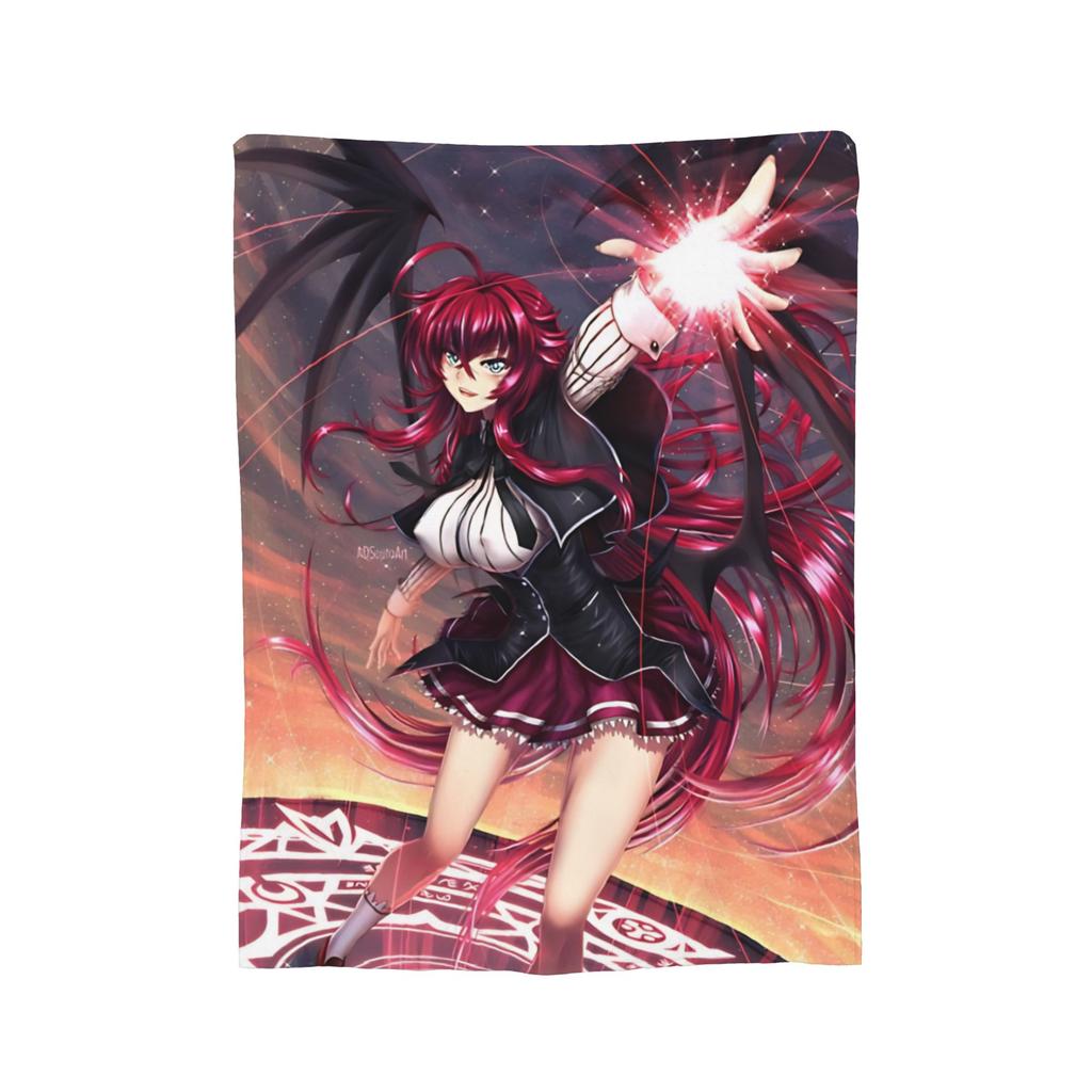 Риас Гремори Винтаж Старшая школа DxD Одеяло Флис Новинка Дышащие Пледы для Покрытия Стула Диван Зима,