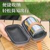 Premium Pure Titanium Tea Set Portable Outdoor Travel Kit Double-Layer Heat-Resistant 4 People Gift Box