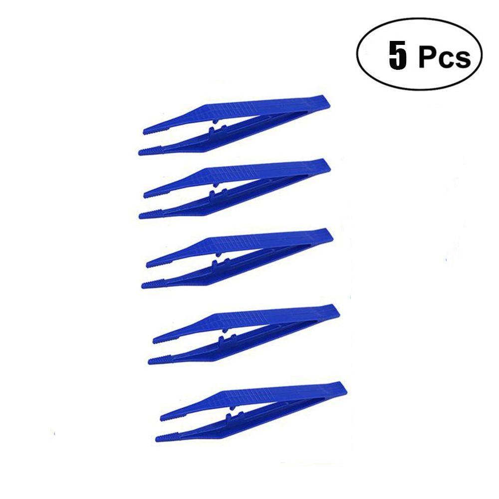Beads Tools DIY Jewelry Making Repair Tweezers Hand Tool Set Plastic Tweezer Kit Forceps for Crafts
