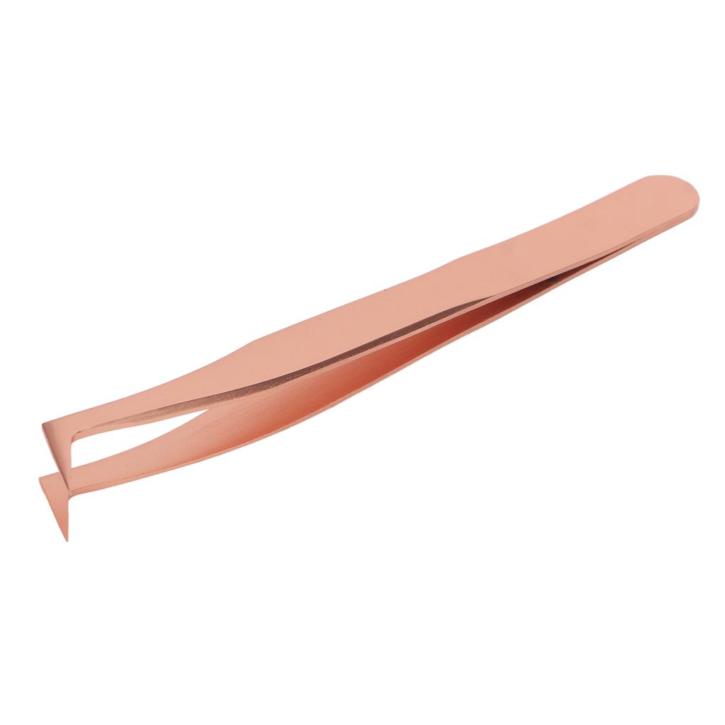 Eyelash Extension Tweezers Stainless Steel Professional Precise Comfortable Grip Tightly Tip Lash Tweezers Rose Gold