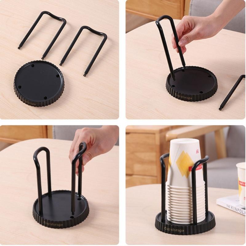 Disposables Paper Cup Holder Countertops Cup Storage Organiser for Home Offices