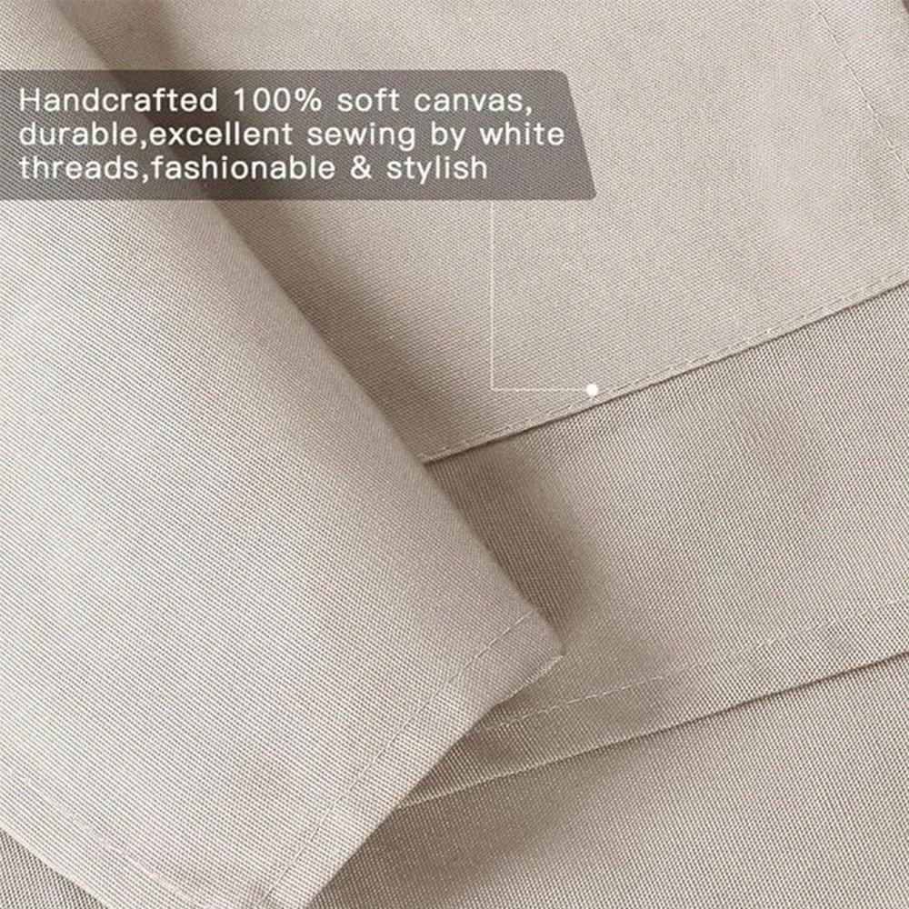 Breathable Sleeveless Apron Canvas Working Clothes Portable Cooking Aprons For Restaurants Cafe