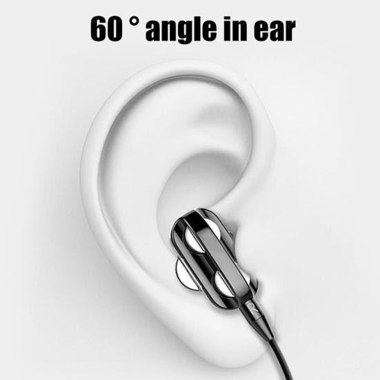 Наушники A4 Прозрачный дизайн Внутриканальные Двойной звук Эргономичные Динамические Внутриканальные Проводные Спортивные