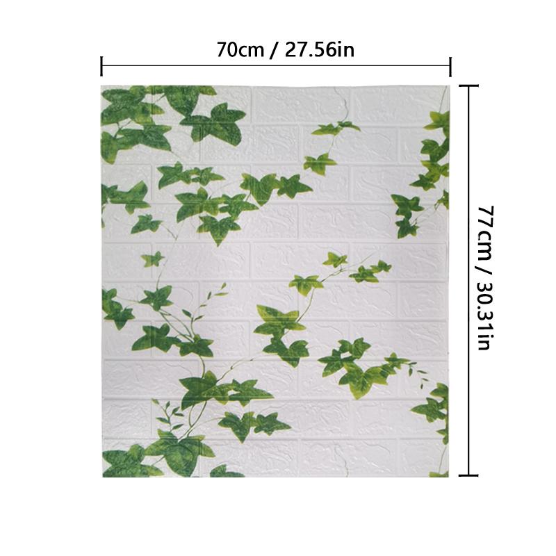 10М 3D Пенопластовые Кирпичные Стеновые Панели Наклейки Самоклеящиеся Водонепроницаемые Обои для Гостиной Наклейка на Стену Домашний Декор Настенные Покрытия