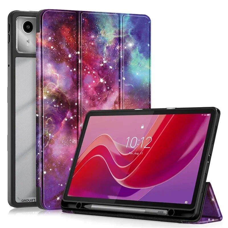 For Lenovo Xiaoxin Pad 2024 Case TB331FC 11'' with Pencil Holder Magnetic Clear Soft Back Cover for Lenovo Tab M11 TB330FU Case