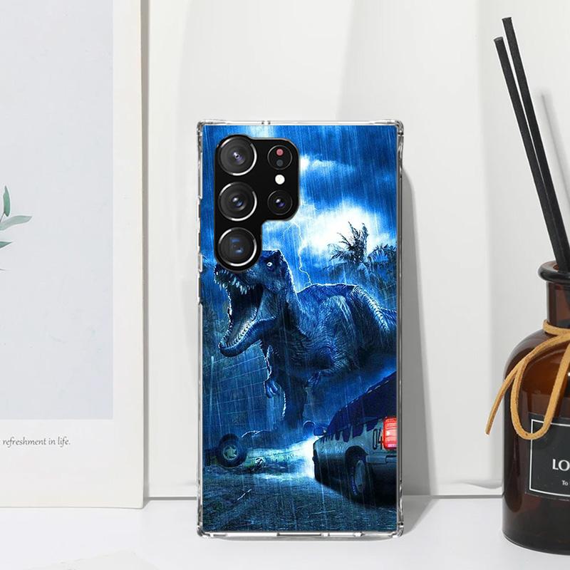 Jurassic Park Dinosaur World Phone Case For Samsung Galaxy Note 20 Ultra 10 Plus 9 8 M11 M12 M21 M30S M32 M51 M52 J4 J6 + J8 Art