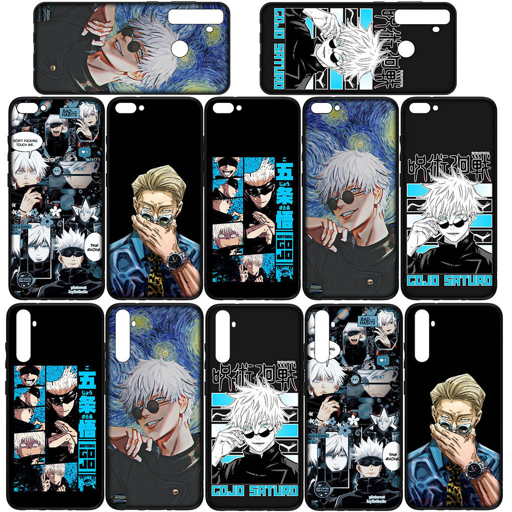 Чехол для iPhone 16 15 Xiaomi Redmi Note 14 13 12 11 Pro Max X 8 16e Samsung Galaxy S25 S24 S23 Moto OPPO Huawei Jujutsu Gojo Satoru Kaisen Чехол для телефона