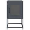 Szafka Nocna Antracyt 36X39X60,5 Cm Stal Walcowana Na Zimno
