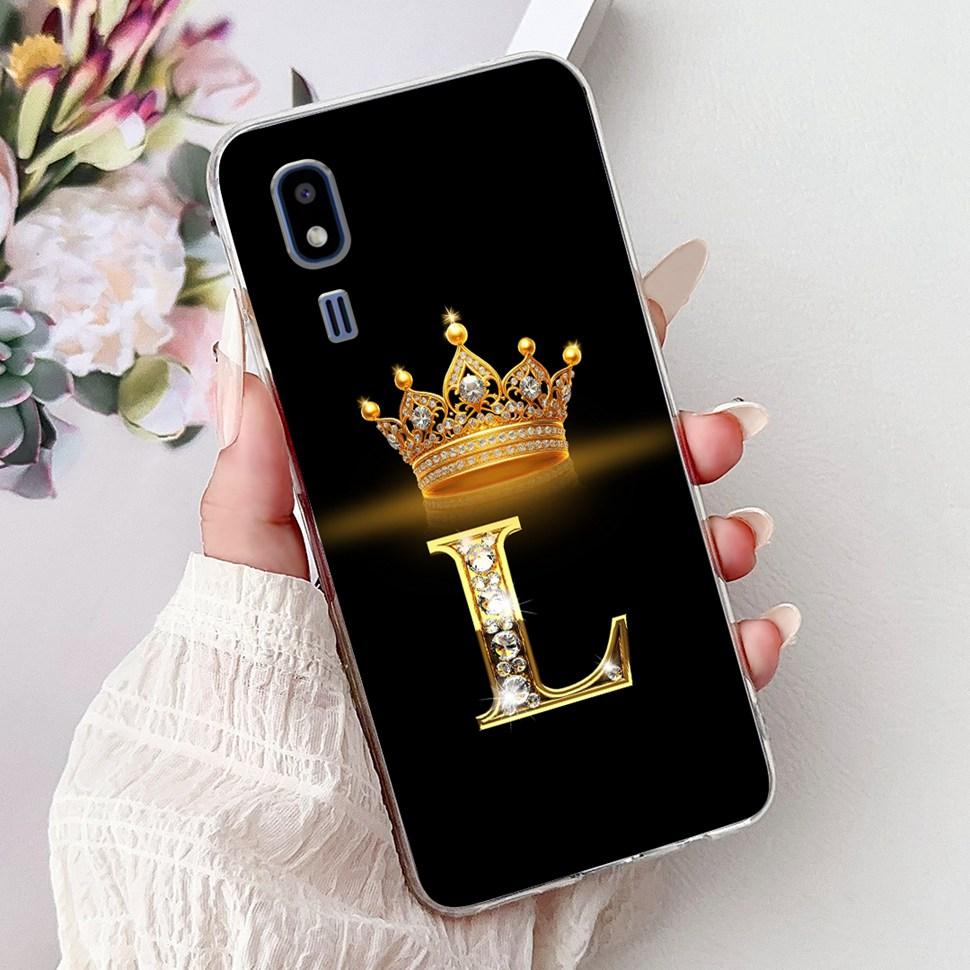 Alphabet Crown Letters Case For Samsung A2 Core Case SM-A260F Soft Slim Back Cover For Samsung Galaxy A2 Core Phone Cases