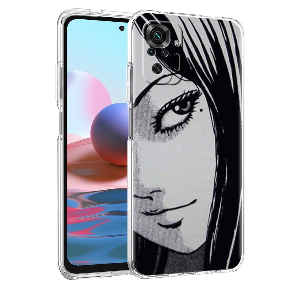 Силиконовый чехол для Xiaomi Redmi Note 10 9 Pro 9S 8 9C 7 8T 10S 9A 7A 8A K40 K20, противоударный мягкий чехол для телефона, футболки Junji Ito Tomie
