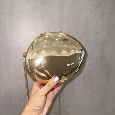 Niche Design металлическая акриловая женская сумка через плечо изысканная модная обеденная сумка в форме гусиного яйца через плечо