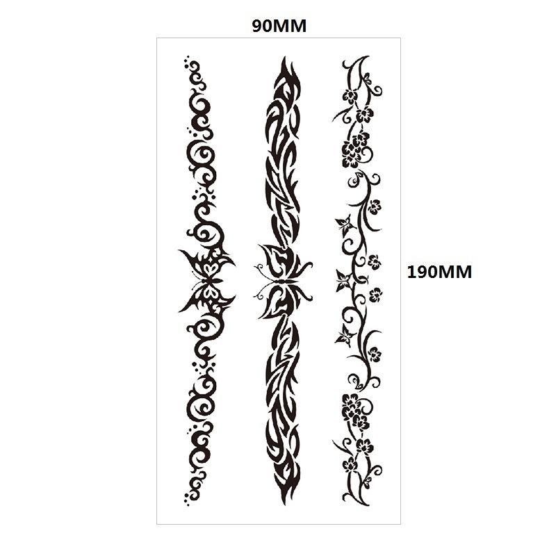 Английский Татуировка Наклейка Перо Красная Губа Тотем Рука Круг Набор Моделирование Водонепроницаемый Татуировка Наклейка