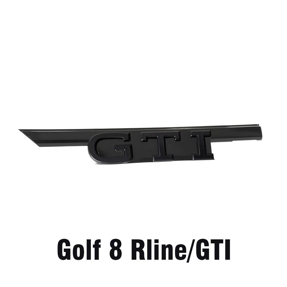 BPU1 2025 Hot 1Pcs ABS Car Front Grill GTD GTI Logo Trim Sticker Emblem Badge For Volkswagen VW Golf 8 R Line GTI Replacement Decoratlt2