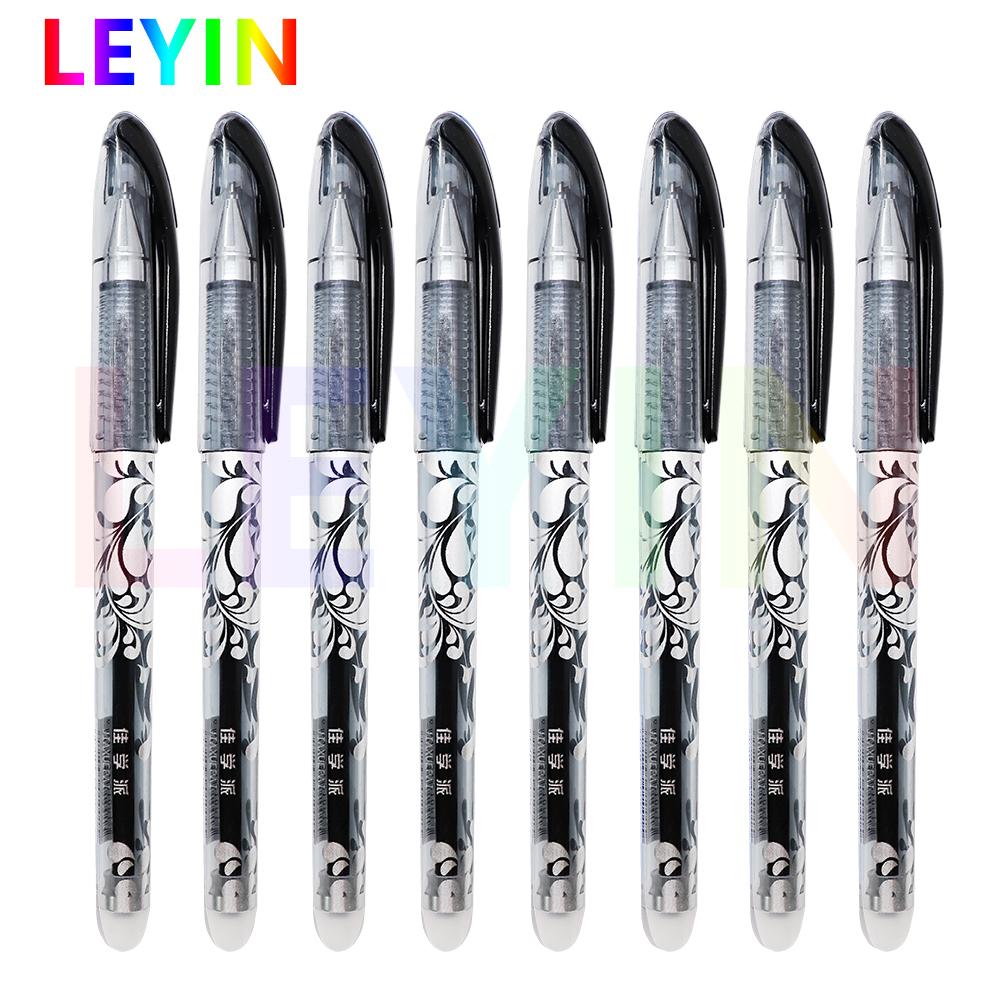 8Pcs/Set 0.5mm Washable Handle Erasable Pen Magical Writing Gel Pen Neutral Pens for School Supplies Stationery Gifts 2020