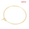 100Pcs Gold/Silver Color Steel Circle Earring Loops Earring Hoop Rings  Earrings Pendant