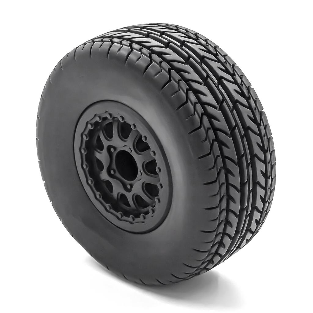 RC Crawler Rubber Tires RC Car Tires 4pcs 12mm Hex Replacement for 1/10 Traxxas Slash RC Short