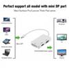 Мини DisplayPort к HDMI DVI VGA 3-в-1 адаптер с чипсетом для Macbook Pro Air для настройки нескольких мониторов