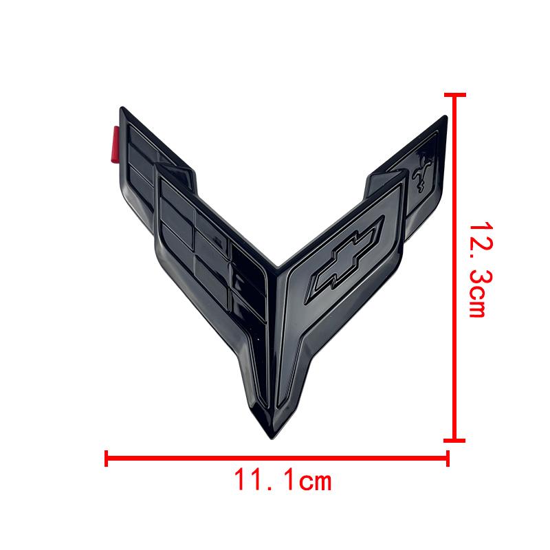 3D ABS Автомобильный Значок Для Chevrolet Corvette C5 C6 C7 C8 Задний Багажник Передний Капот Наклейка Заменяющий Значок Внешнее Украшение