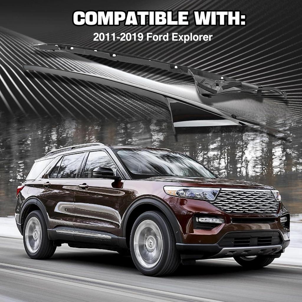 Ford Explorer Pillar Trim Compatible with OE BB5Z-7803144-AB, BB5Z-7803144-AA