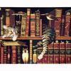 Diamond Painting Cat Sleeping In Book Cross Stitch Needlework Home Decor Round Diamond Embroidery