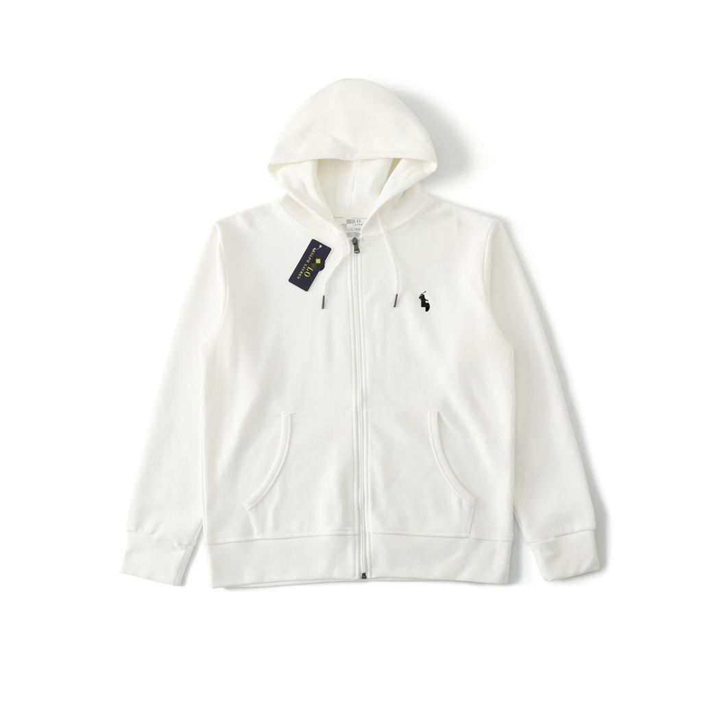 Men's Business RL Ralph LF Embroidered Pony Logo Zip-Up Hoodie Sweatshirt Versatile Outerwear