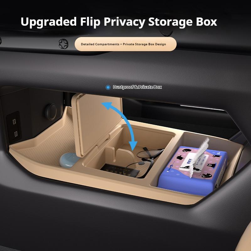 Applicable FOR Jetour Traveler 2024 Model Central Control Lower Storage Box Silicone Storage Box Modification Car Accessories