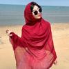 Qinghai Lake Chaka Salt Lake Desert Summer Big Red Tourism Cotton and Line Scarf Women's Sunscreen Shawl Ethnic Style Silk Scarf