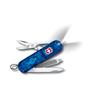 VICTORINOX Signature Light полупрозрачный синий нож для предотвращения стихийных бедствий шариковая ручка со светодиодной подсветкой швейцарский многофункциональный инструмент с 7 функциями 0.6226