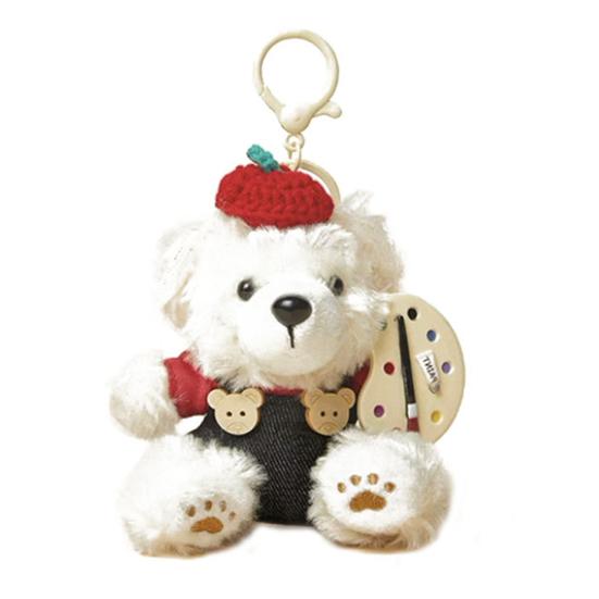 Милый плюшевый брелок-мишка для женщин, мягкая игрушка, подвеска для сумки, для сумок, рюкзаков, кошельков, багажных бирок, аксессуар