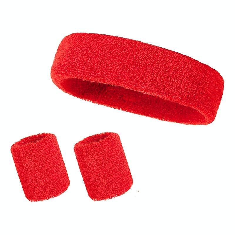 Sports Headband and Wrist Strap 3-piece Set, Sports Football Sweat Absorber, Girl's Headband and Wrist Sweatband