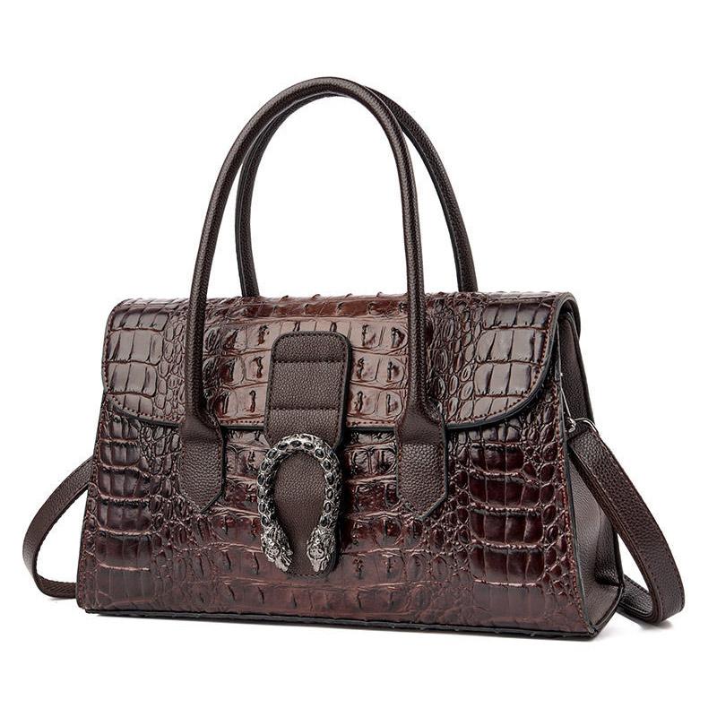 Женские сумки Высококачественные кожаные сумки с крокодиловым узором Сумки через плечо Женские сумки для мам среднего возраста
