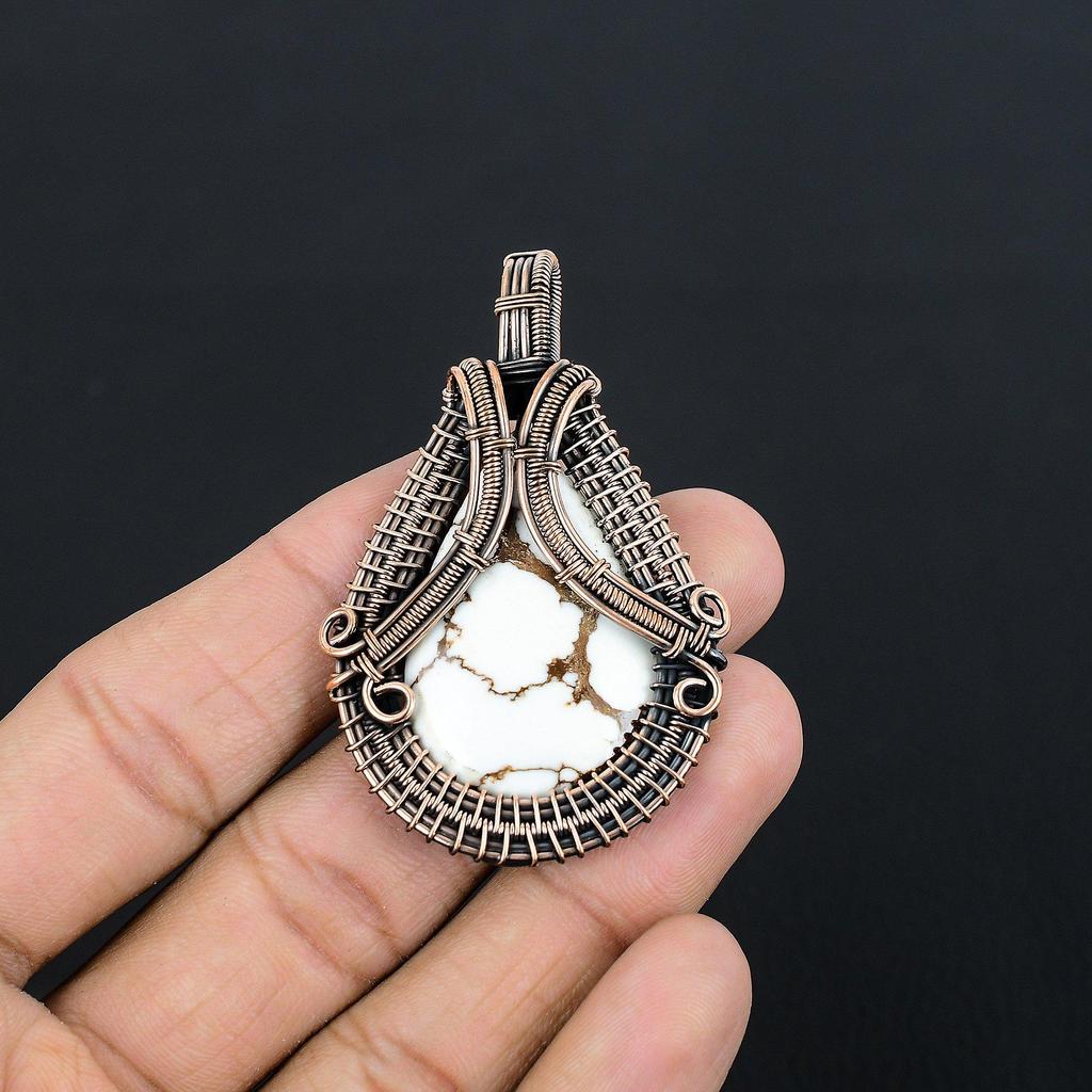Wild Horse Pendant Gemstone Jewelry, 999 Copper Wire Wrapped Handmade Pendant, Latest Design Jewelry