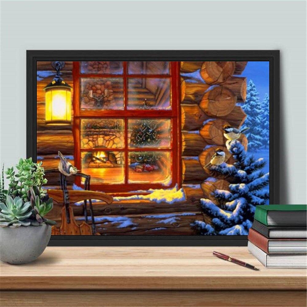 DIY Алмазная картина Рождественская птица Алмазная вышивка Зимняя мозаика Вышивка крестом Животное Ремесло Подарок ручной работы