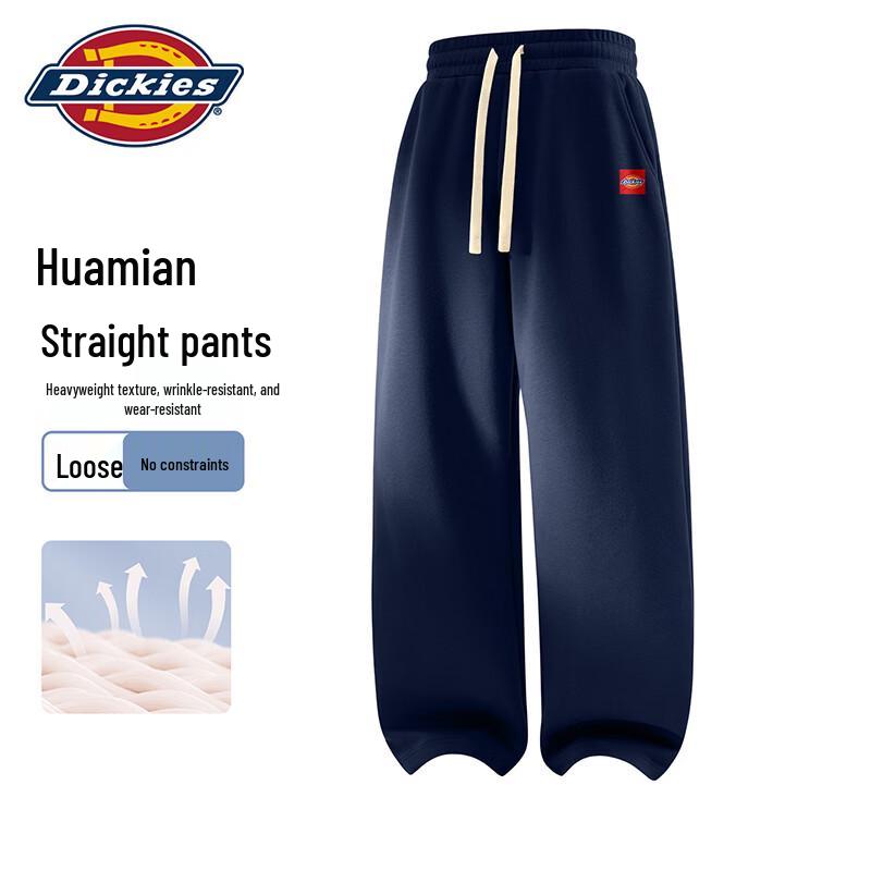 Мужские повседневные брюки Dickies, свободный крой, прямые штанины, смесовый хлопок A