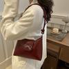 Trendy New Design Bow Armpit Handbag Solid Color PU Leather Bowknot Underarm Bag Sweet Women's Crossbody Bag CLE