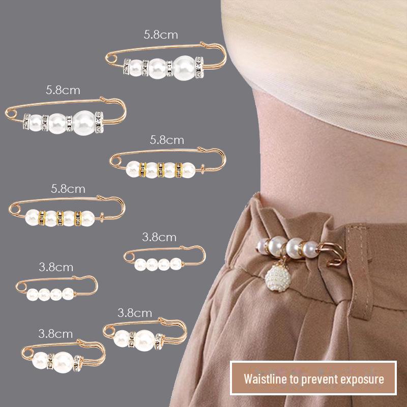 Аксессуар для талии: Регулируемая брошь для женских брюк, предотвращающая обнажение