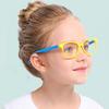 Computer Glasses Flexible Eyeglasses Eye Protector Silicone Kids Boys Girls Blue Light Blocking Eyeglasses Filter Blue Eyeglasses  Supply