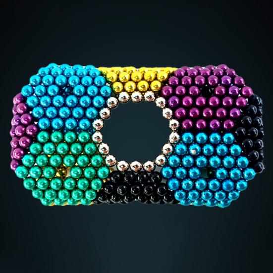 512 шт., 3/5 мм, магнитный шарик, игрушка для снятия стресса, для детей и взрослых, обучающее 3D моделирование, сборка здания, набор магнитных бусин