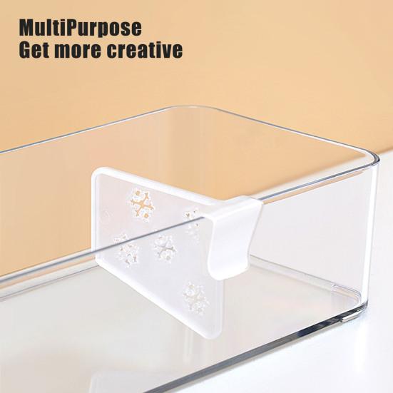 20Pcs Refrigerator Door Shelf Dividers Smooth Edge Burr Free Clip Design Fridge Multipurpose Organizer Adjustable Separators