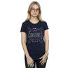 AC/DC Womens/Ladies Christmas Circle Cotton T-Shirt