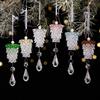 New Acrylic Christmas Tree Pendant Simulated Pinecone Transparent Crystal Pinecone Pendant Christmas Pendant Home Decoration
