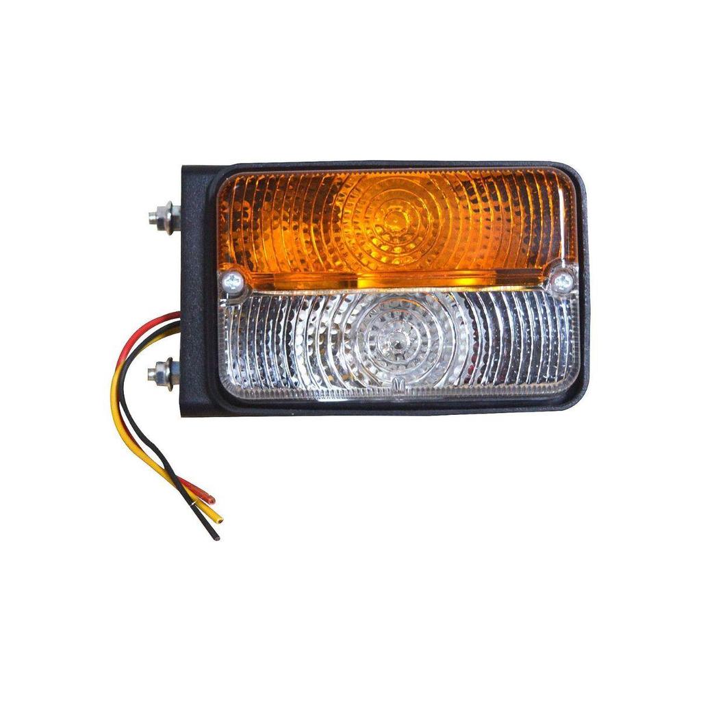 APSMOTIV Pair of Turn Signal Indicator Lights Side Marker with 12v Bulbs Suitable for Case IH, Massey Ferguson Tractor, McCormick