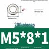 Толстостенная плоская шайба из нержавеющей стали 304 / Ультратонкая металлическая прокладка, Размеры M1.6-M10