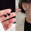 Black Square Temperament Earrings For Women Wedding Jewelry Party Accessries Gifts