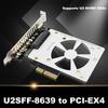 Адаптер SFF-8639 для слота PCIe X4/X8/X16 Карта расширения PCI-E Райзер-карта 4000 МБ/с Поддержка PCI-E GEN3 U.2 NVME SSD