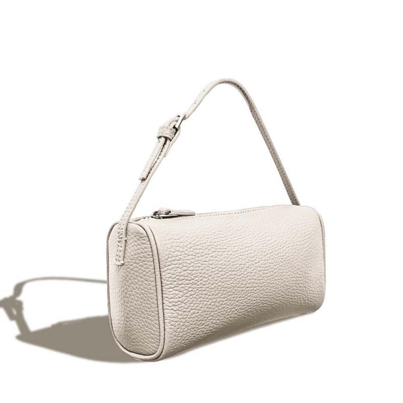 2026 Genuine Leather Women's Bag Tc Top-layer Cowhide Pen Holder All-matching High-end Portable Crossbody