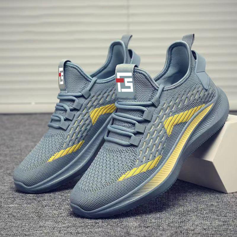 Fashion Spring and summer new mesh breathable men's shoes, thin, anti slip and wear-resistant running sports and leisure shoes
