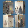 6 Pcs Powerful Sticky Hook Without Punching Hook Kitchen Bathroom Living Room Door Hook Bedroom Dormitory Colorful Sticky Hooks