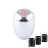 Universal Aluminum Alloy Gear Shift Knob, 5/6-Speed Manual Lever Head for Car Modification